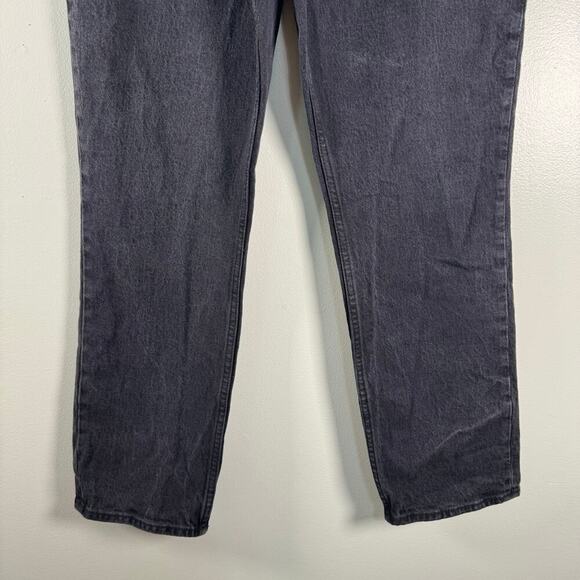 Abercrombie & Fitch Women Black Distressed The 90s High Rise Straight Jeans 27/4 - Picture 3 of 9